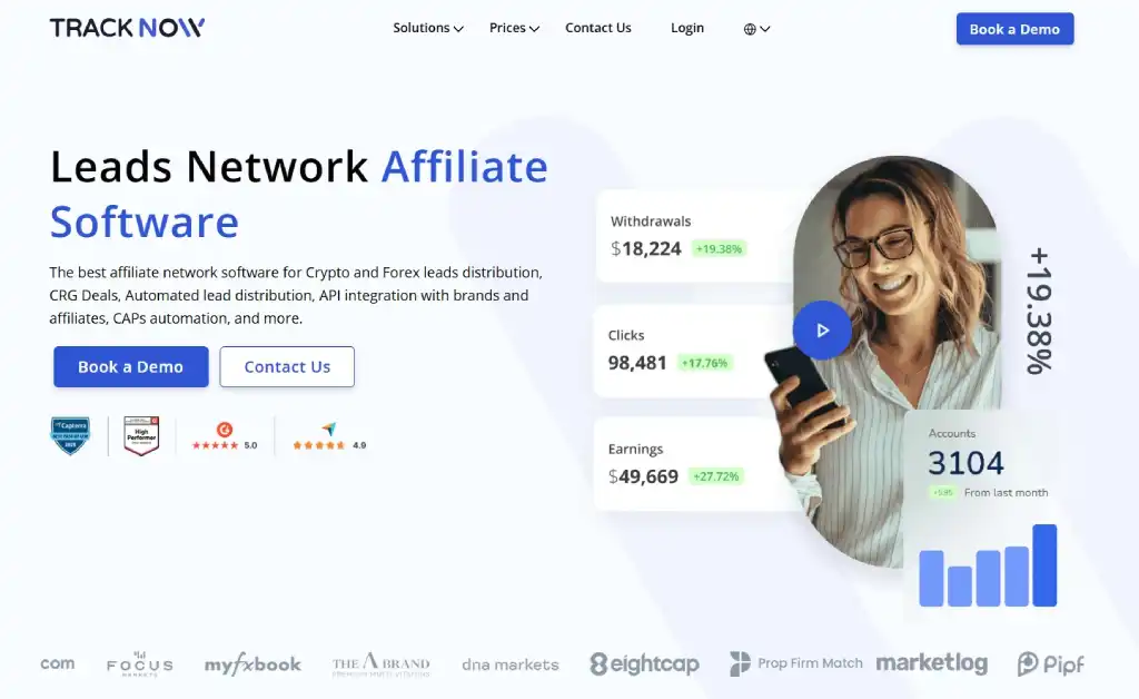 Tracknow Affiliate Network Software
