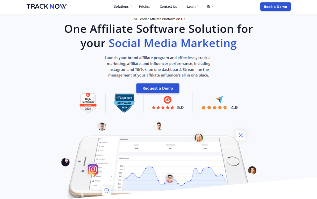 Tracknow Affiliate Software for Social Media