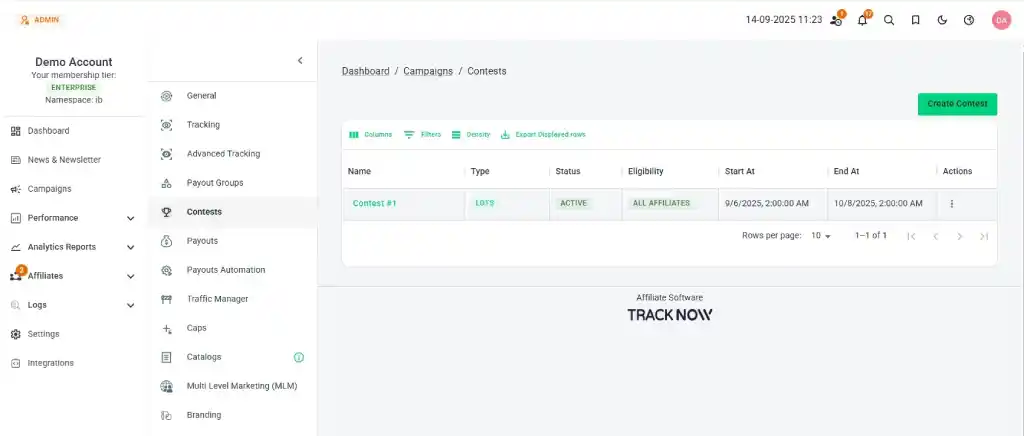 Tracknow - Contests Prizes 