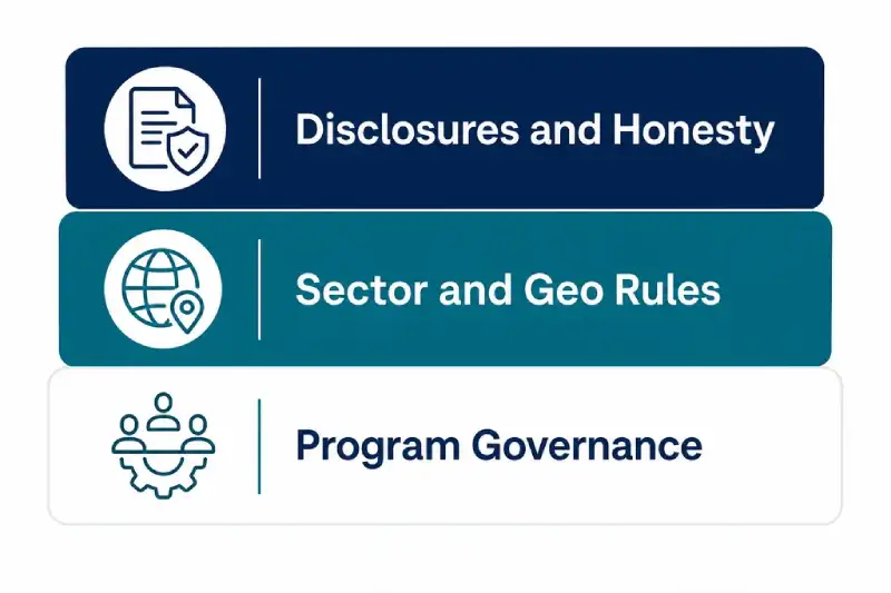 Three layers of affiliate compliance: disclosures sector rules and program governance