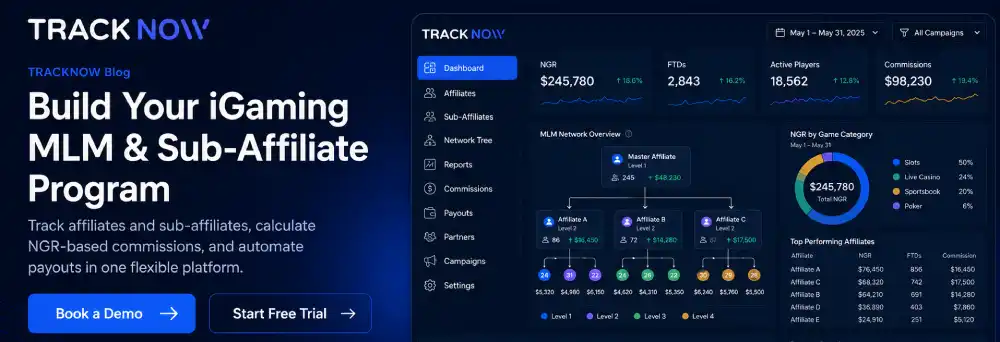 Start building iGaming MLM & Sub-Affiliate Program