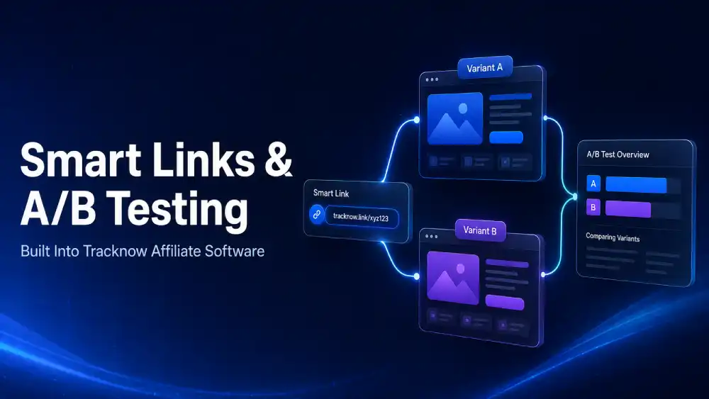 Smart Links & A/B Testing in Tracknow Affiliate Software