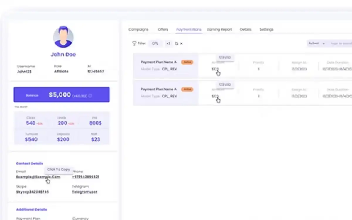 Dashboard preview