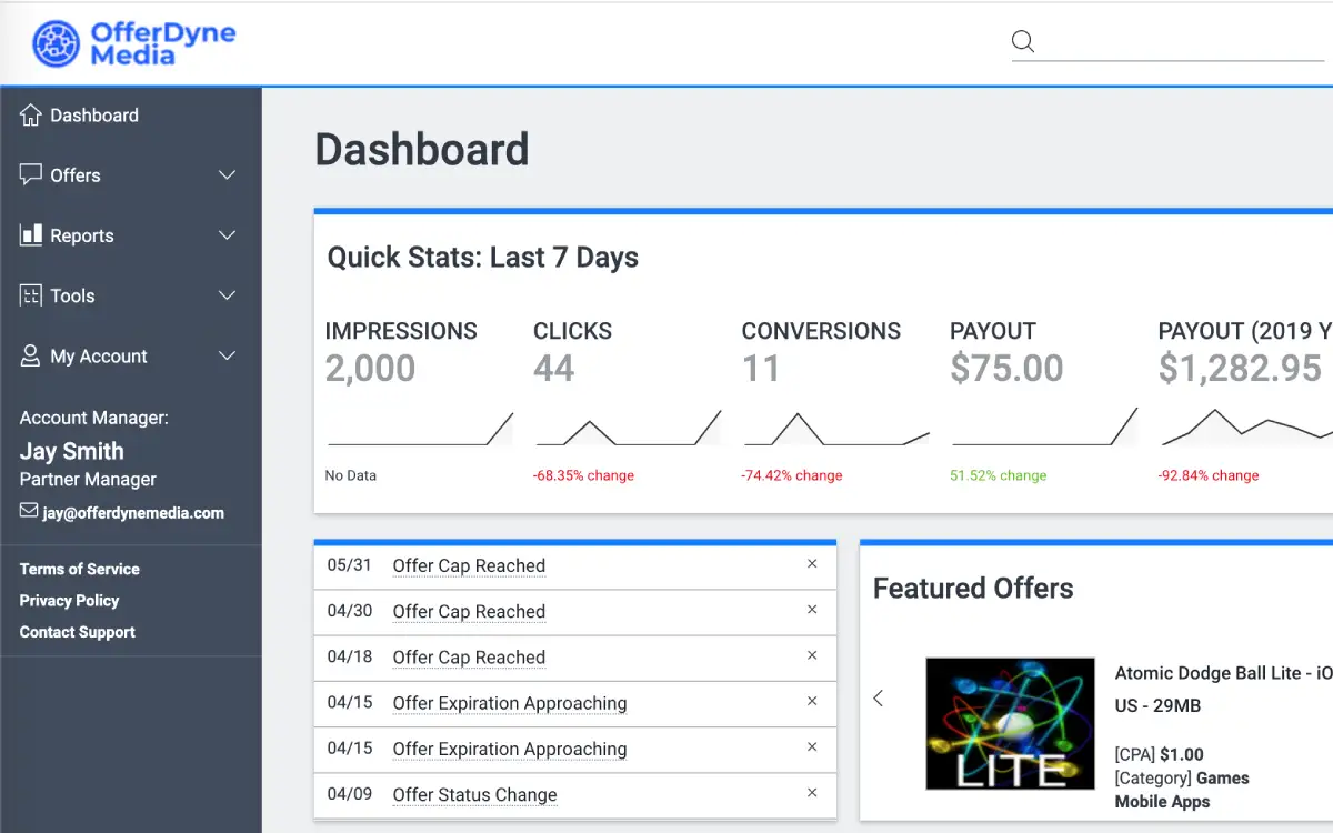 Dashboard preview